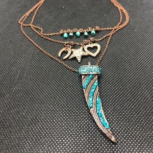 Seasonal Whispers three layered necklace